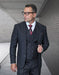 Statement Men's 3 Piece 100% Wool Modern Fit Suit - Peak Lapel