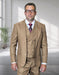 Statement Men's 3 Piece 100% Wool Modern Fit Suit - Peak Lapel