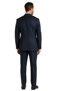 Men's Dark Navy Pinstripe Italian Design Suit