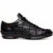 Marco Di Milano Bari Patchwork Lizard Sneakers in Black
