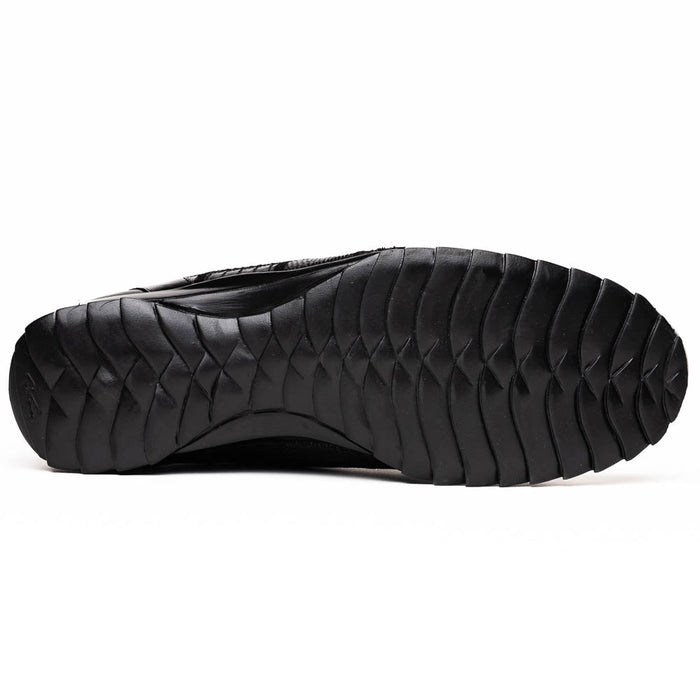 Marco Di Milano Bari Black Lizard Patchwork Sneakers