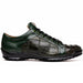 Marco Di Milano Bari Patchwork Lizard Sneakers in Green