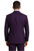 Mens Basic 2 Button Classic Fit Poplin Suit in Purple