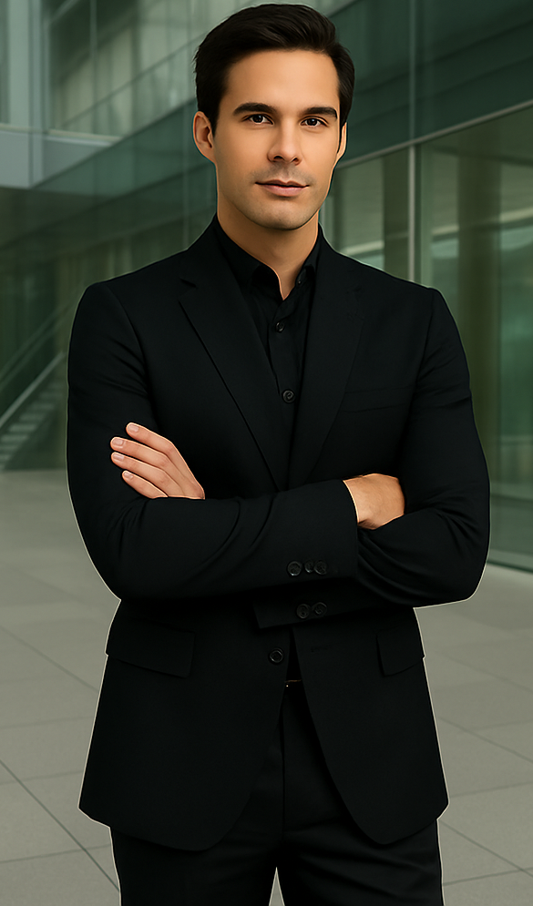 Batman V Superman Bruce Wayne Men's Black Peak Lapel Vested Wool Blend Suit - Image 5