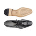 Belvedere Batta Black Genuine Crocodile Dress Shoe