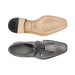 Belvedere Batta Gray Genuine Crocodile Leather Shoe