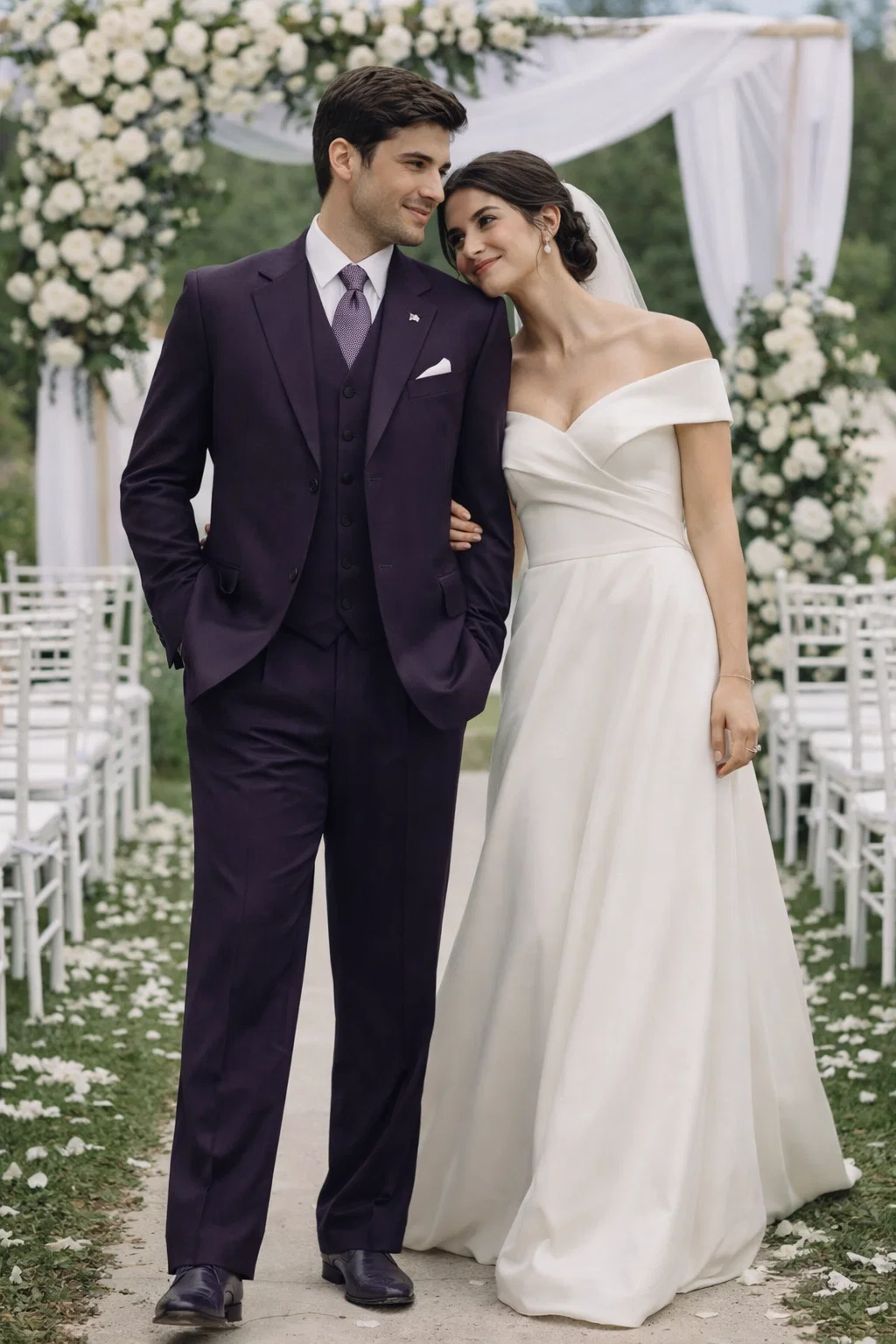 Beautiful Men'S Dark Purple Fashion Dress With Nice Cut Smooth Soft Fabric Affordable Cheap Priced Men'S Dress Suit For Sale - Image 7