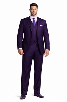 Beautiful Men'S Dark Purple Fashion Dress With Nice Cut Smooth Soft Fabric Affordable Cheap Priced Men'S Dress Suit For Sale - Image 8