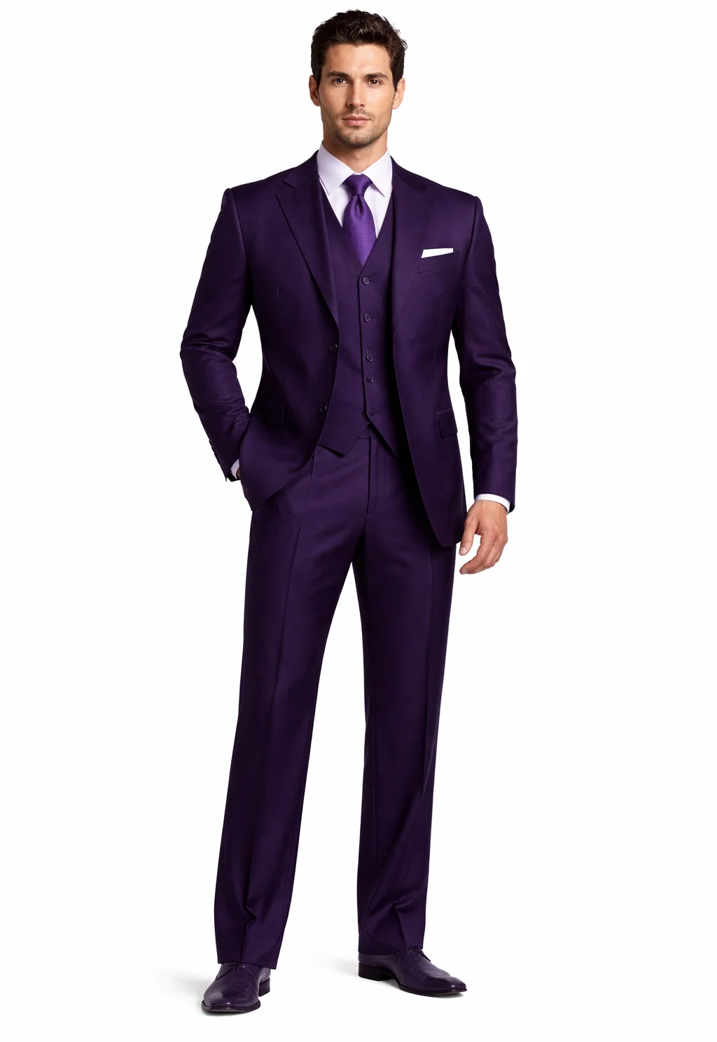 fitted lace wedding dress Beautiful Men'S Dark Purple Fashion Dress With Nice Cut Smooth Soft Fa —  MensUSA