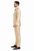 Beige ~ Khaki ~ Tan ~ Champagne Suit Shiny Flashy Sharkskin Classic Fit Suit