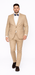 Beige Slim Fit Suit for Men by Rossiman Rossi – Tailored Skinny Fit Formal Suit