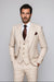 Suits With Baggy Pleated Pants - Wide Leg Pants 100% Wool - Classic Fit by Rossiman