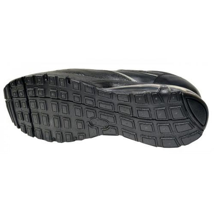 Belvedere Rexy III Black Ostrich Calfskin Bubble Soled Sneakers With Eyes - Image 3