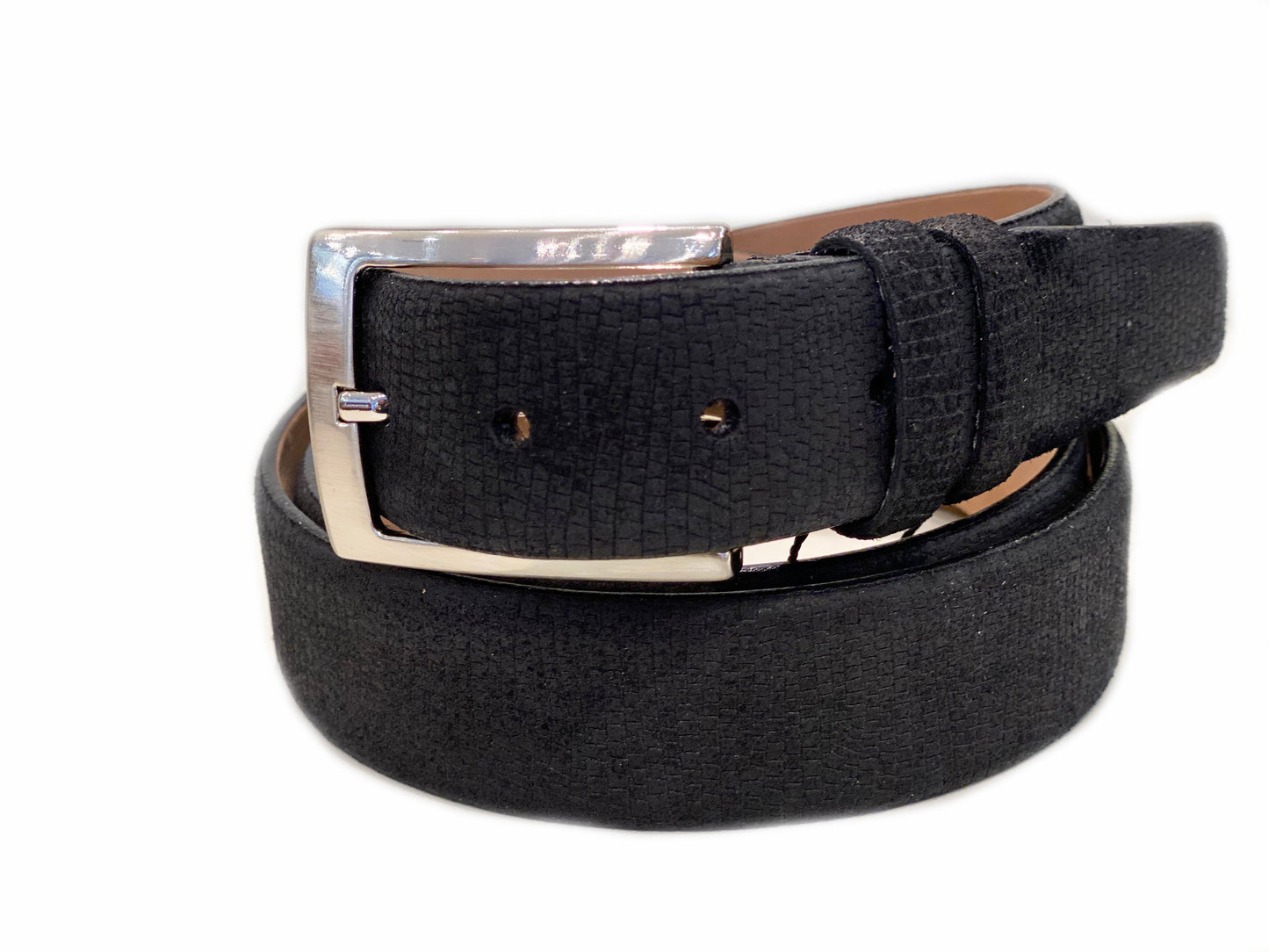 CBelt -1547  Design Suede Belt - Navy Suede - Image 4