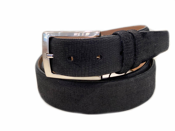 CBelt -1547  Design Suede Belt - Navy Suede - Image 4
