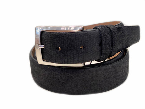 CBelt -1547  Design Suede Belt - Navy Suede - Image 4