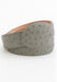 Cinto De Avestruz - Cinto Vaquero Gray Ostrich Belt