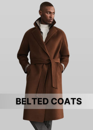 Men’s Belted Coats – Stylish Outerwear with a Defined Silhouette