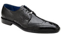 Belvedere Valter Black Crocodile & Lizard Skin Men's Shoes