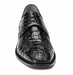 Belvedere Chapo Mens Black Gator Horn Back Lace Up Shoes