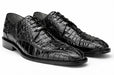 Belvedere Chapo Mens Black Gator Horn Back Lace Up Shoes