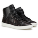 Belvedere Vero Crocodile Patchwork High-Top Sneaker in Honey