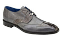 Belvedere Valter Gray Crocodile & Lizard Skin Men's Shoes