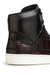 Belvedere Vero Crocodile Patchwork High-Top Sneaker in Honey