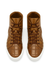 Belvedere Vero Crocodile Patchwork High-Top Sneaker in Honey
