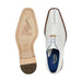 Belvedere Valter White Genuine Crocodile Leather Dress Shoes