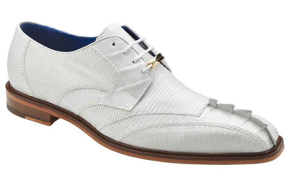 Men’s Crocodile Skin Textured Leather Shoes main image 1
