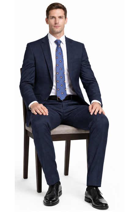 Bertolini 2Pc & 3PC Lt. Gray Two-button Wool Blend Modern Fit