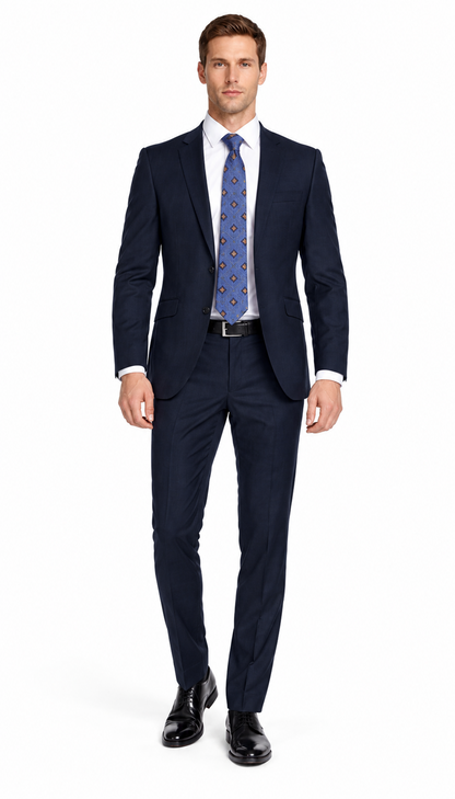 Bertolini 2Pc & 3PC Lt. Gray Two-button Wool Blend Modern Fit