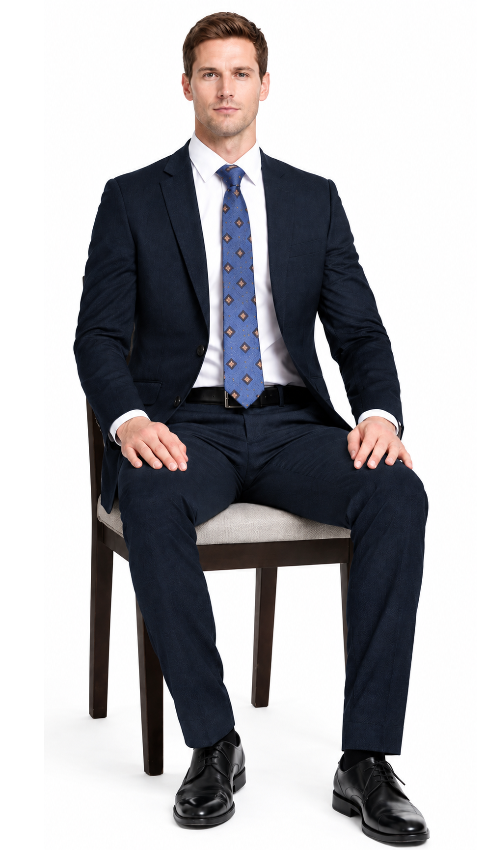 Bertolini 2Pc & 3PC Lt. Gray Two-button Wool Blend Modern Fit