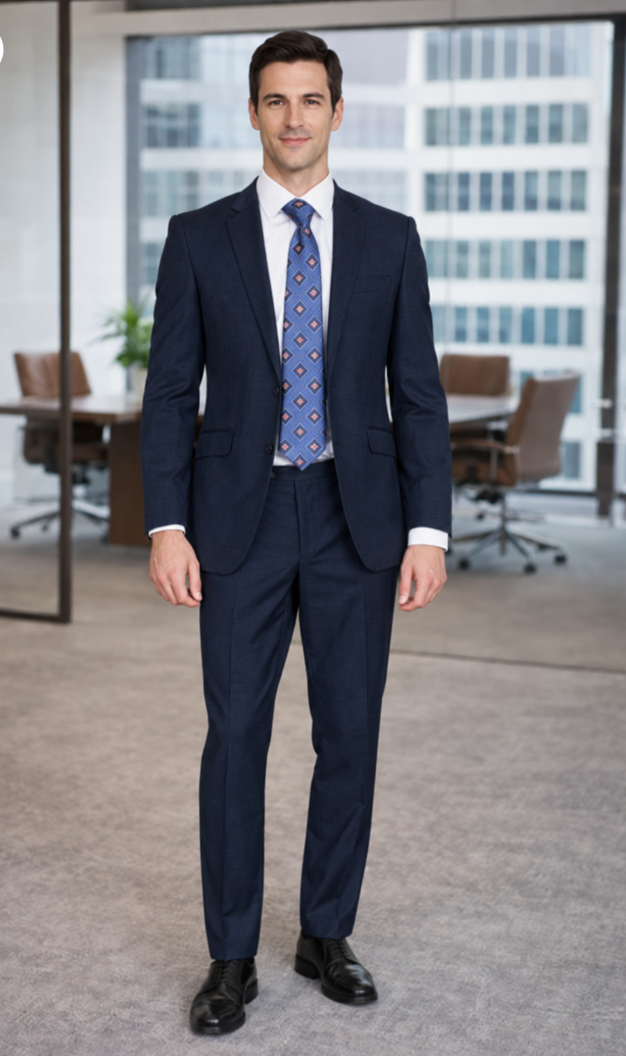 Bertolini 2Pc & 3PC Lt. Gray Two-button Wool Blend Modern Fit