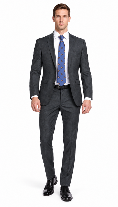 Bertolini 2Pc & 3PC Lt. Gray Two-button Wool Blend Modern Fit