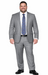 Bertolini 2Pc & 3PC Lt. Gray Two-button Wool & Silk Blend Suit