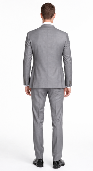Bertolini 2Pc & 3PC Lt. Gray Two-button Wool & Silk Blend Suit - Image 2