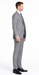 Bertolini 2Pc & 3PC Lt. Gray Two-button Wool & Silk Blend Suit