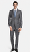 Bertolini 2PC Gray Two-button Suit Wool & Silk