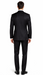 Bertolini 3Pc Wool & Silk Solid Black Suit