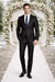 Bertolini Wool & Silk 2Pc 2 Buttons Black or Charcoal