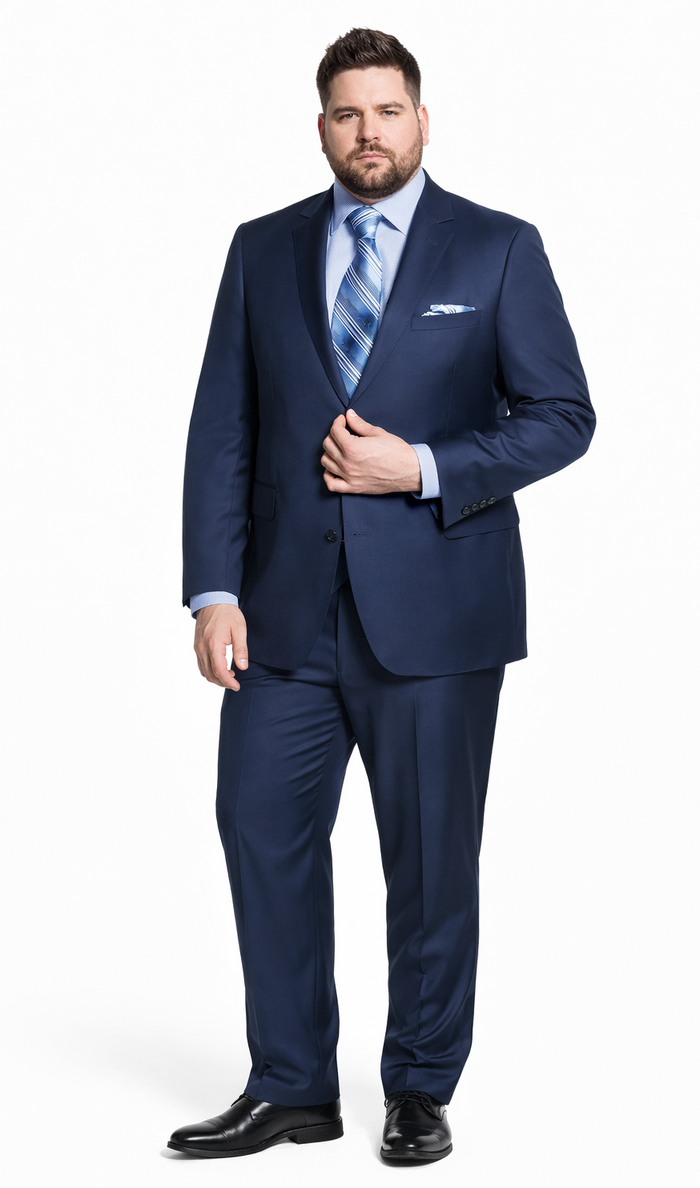 Bertolini Wool & Silk 2Pc French Blue Suit - Image 5