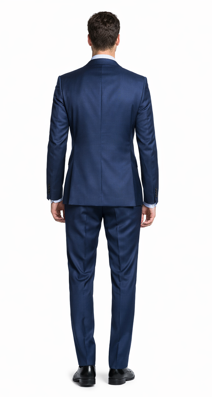 Bertolini Wool & Silk 2Pc French Blue Suit - Image 2