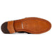 Marco Di Milano Bianchi Black Caiman Crocodile Tassel Loafers