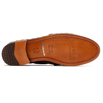 Marco Di Milano Bianchi Bay Apache Caiman Crocodile Tassel Loafers - Image 6
