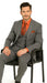 Big and Tall Grey Pinstripe Vested Suit