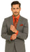 Big and Tall Grey Pinstripe Vested Suit