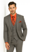 Big and Tall Grey Pinstripe Vested Suit