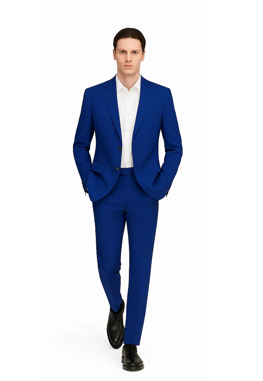 Big And Tall Mens Suit Separates - Dark Royal Blue ~ Indigo ~ Cobalt Blue Suit - Image 8